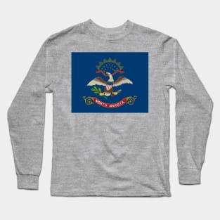 Flag of North Dakota Long Sleeve T-Shirt